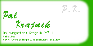 pal krajnik business card